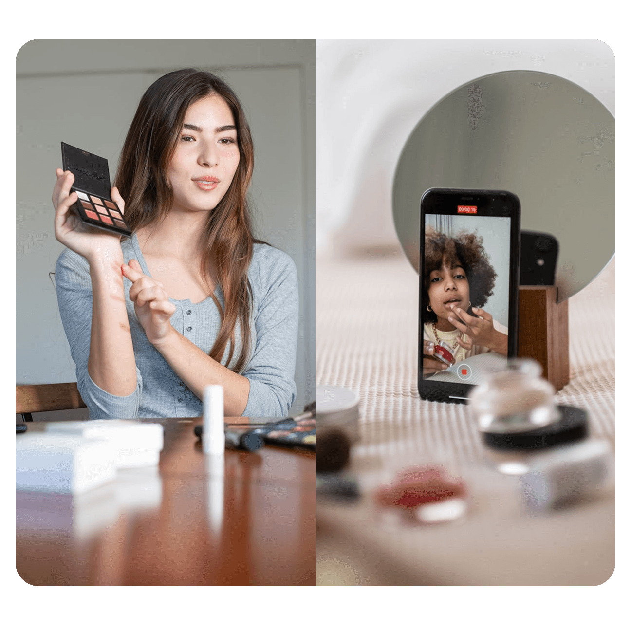 Authentic UGC video content from beauty creators